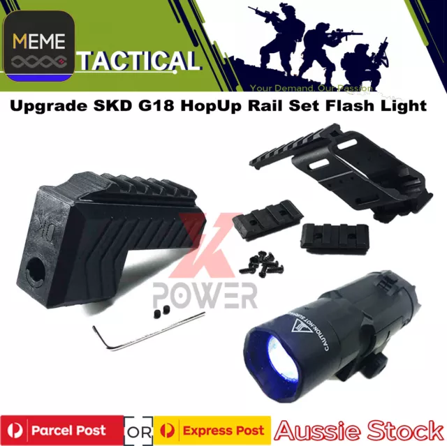 Upgrade SKD G18 Rails Scope Mount Base Sight GLOCK 18 HOPUP Modified Gel Blaster