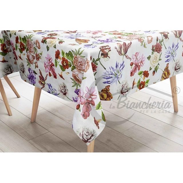 Tovaglia Rotonda 160 Cm In PVC - A Quadretti Rossi | Facile Da Pulire, Perfetta Per Esterni - Foto 3