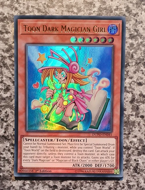 Yu-Gi-Oh! Toon Dark Magician Girl – Ultra Rare DUPO-EN041, 1st Edition, Near Mint, Duel Power Set