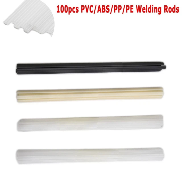 100 Pcs PVC ABS PP PE Plastic Welding Rod Electrode For Welder Combo Set Spare