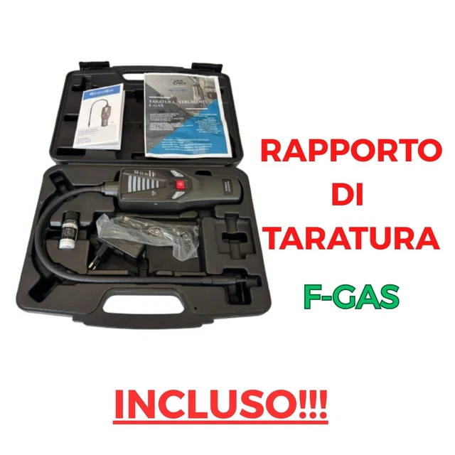 Cercafughe Elettronico General Gas Per Gas AZIDRO E REFRIGERANTE &ndash; Con Rapporto Di Taratura