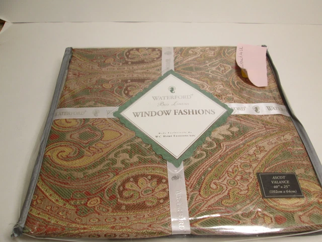 Nueva cenefa de lujo Waterford Brogan musgo/russet Ascot 40""x25"" nueva