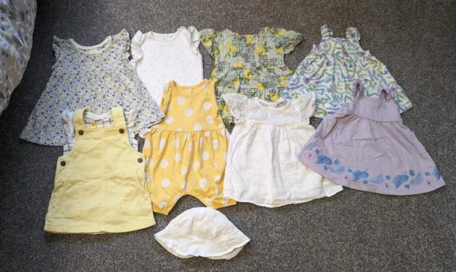 Baby Girls Bundle Of Summer Clothes Age 3-6 Months