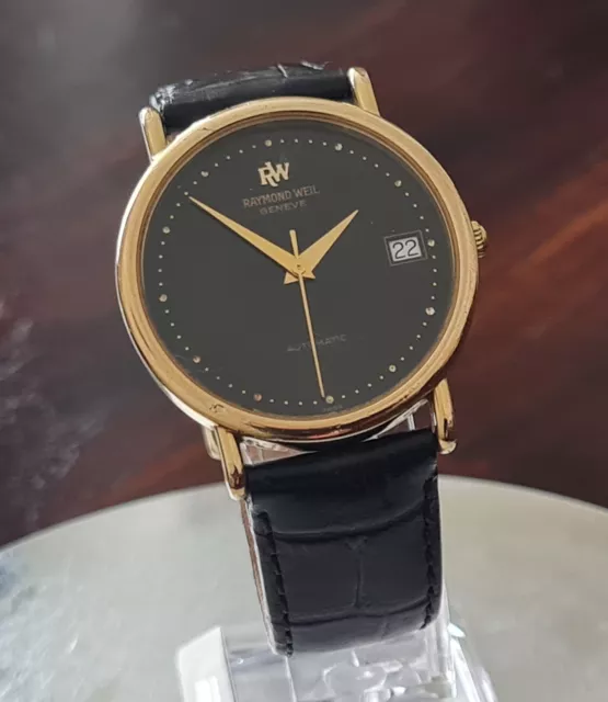 Gents 18K Gold Plated Raymond Weil 2809 Swiss Made Automatic Watch ETA 2892A2
