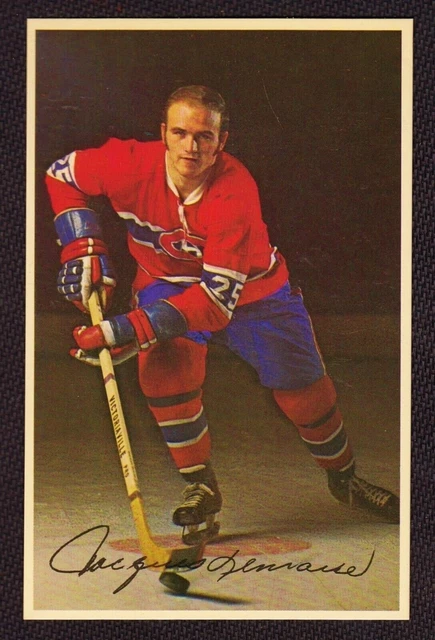 JACQUES LEMAIRE 1969-71 Montreal Canadiens Team Issue Postcard EX