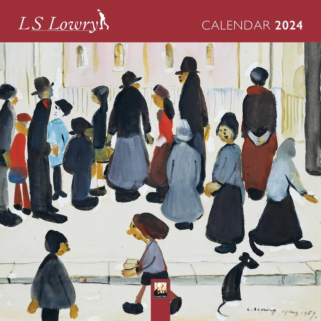 L. S. LOWRY Mini Calendrier Mural 2024 (Art Calendrier) Par ,Neuf Livre