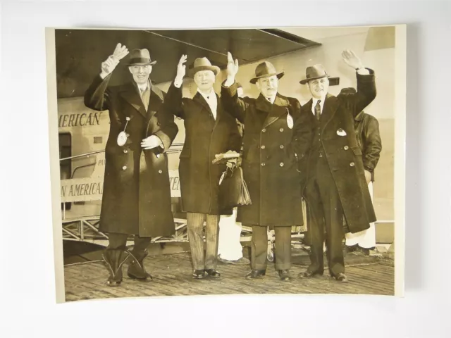 American Legionnaires Travel To Watch Battle Of Britain 1941 WW2 Press Photo
