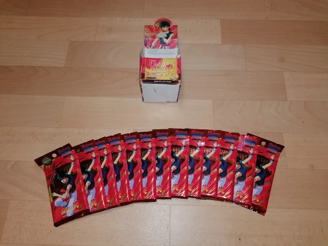 rare 13 boosters flame of recca trading collection 1998 made in japan neuf + box