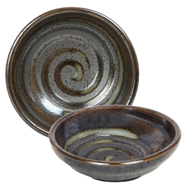Japanese Moon Rabbit Soy Sauce Dishes – Set Of 4 Porcelain Dipping Plates – Made In Japan