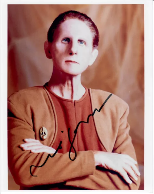 Autografo originale Rene Auberjonois di Star Trek, foto reale 20x25 cm