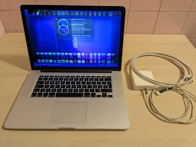 Apple MacBook Pro 15” Retina 16Gb Ram 256Gb SSD Core i7 2015 Monterey A1398