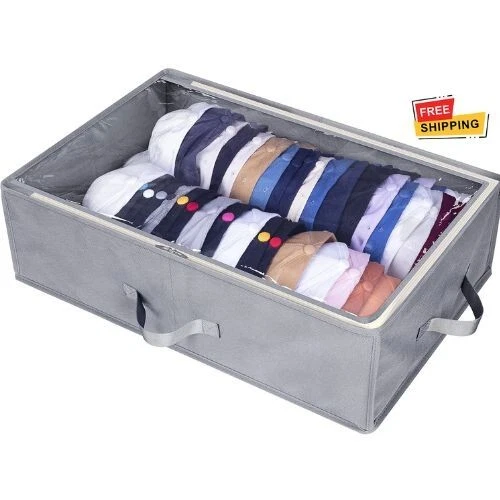 Large Hat Storage Box for Baseball Caps Organizer Holds up to 50 Caps Wide