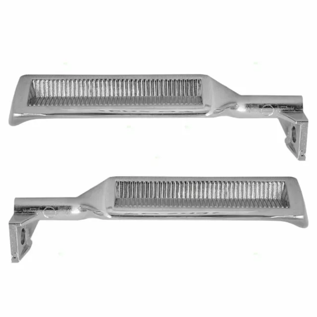 CHROME Inside Door Handles Set Pair LH RH METAL for 87-96 F150 F250 F350 BRONCO