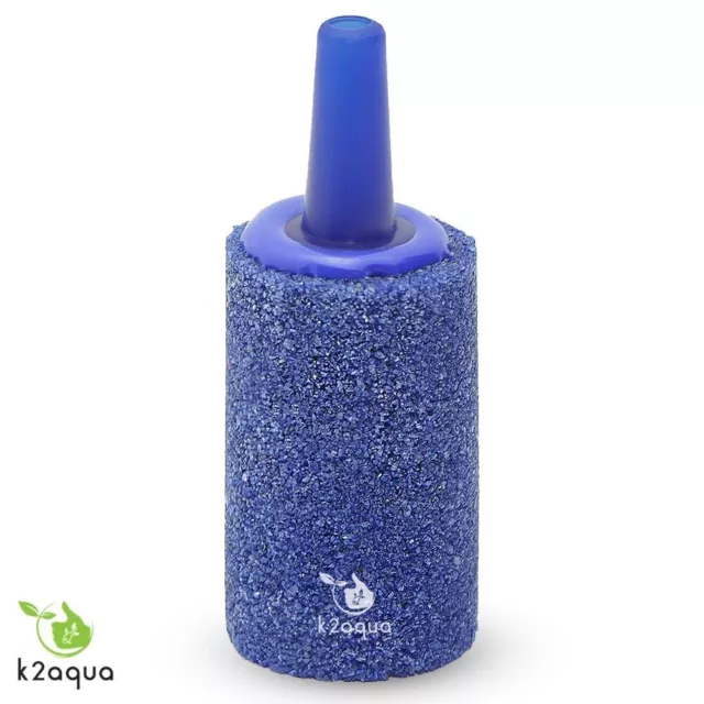 Air Stone Cylinder 25mm 1" Aquarium AIRSTONES Oxygen Bubbles Pump Fish Tank blue