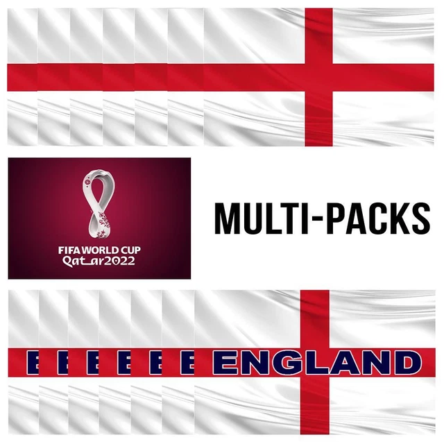 MULTIPACK ENGLAND FLAGS St Cross EURO 2024 5FT X 3FT English