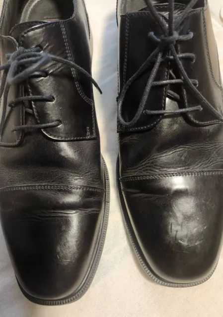 FLORSHEIM MIDTOWN CAP Toe Dress Shoes Men's Size 14D Black Leather $24. ...