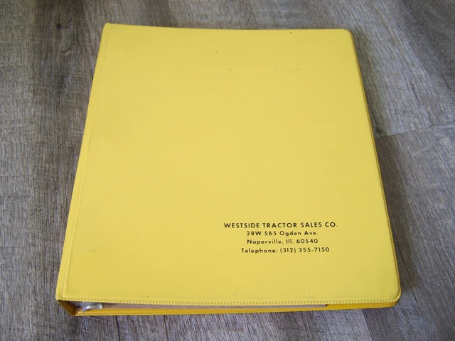 Vintage 1970s Tractor Sales Business BINDER with John Deere Eqpt, Mott, Miller +