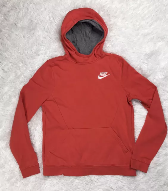 Girls red nike hoodie top