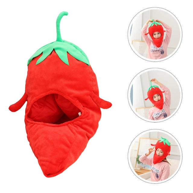 Chili Pepper Hat Chilli Hat Pepper Hood Hat Winter Hat Kids Red Chili