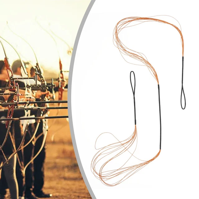 Straight Pull Bowstring 12 Strand 50 Inch Archery Dacron Recurve Bow Brand New
