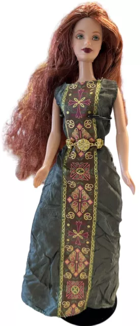 Celtic Princess Barbie Doll Irish Redhead Green St Patrick’s Day RARE