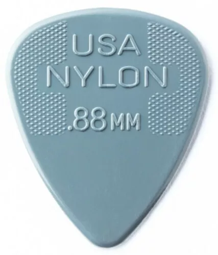 Dunlop Nylon Standard Plektren - 0,88 mm- dunkelgrau (1, 3, 6, 12 oder 72 Stück)