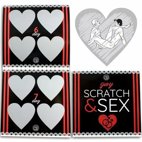 GAY SCRATCH & SEX CARDS x 28 days FUN GAME Love Couples Xmas GIFT
