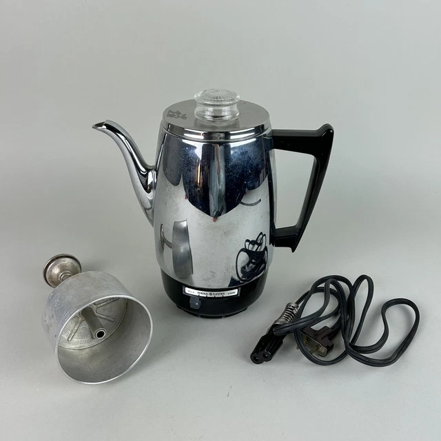 VINTAGE GE GENERAL Electric Automatic Percolator 36P12 Coffee Pot Maker
