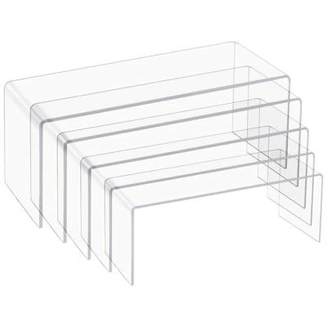 RISERS FOR COUNTERS Different Ushaped Display Stands Set of 5 Clear