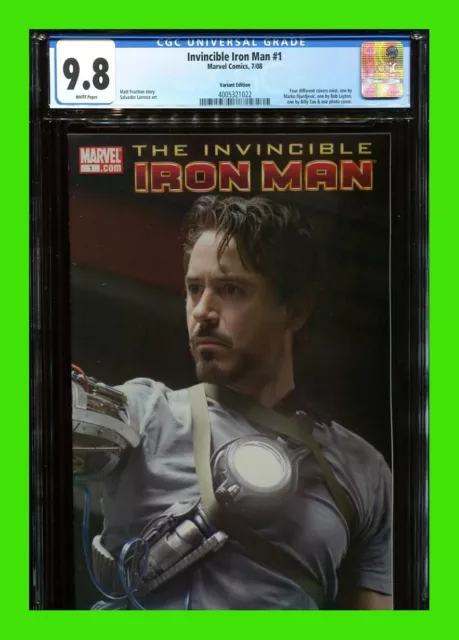 Invincible Iron Man #1 CGC 9.8 Robert Downey Jr Photo Variant MCU Disney+