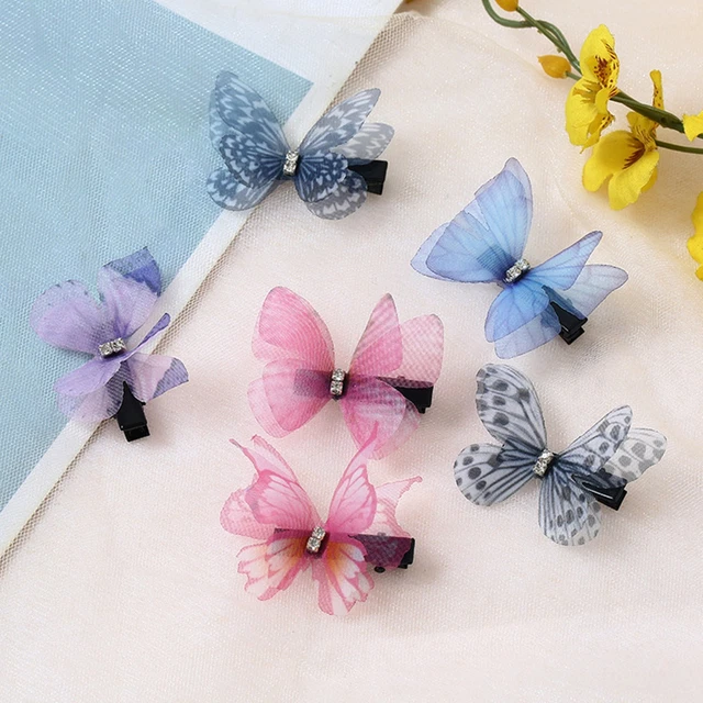 Hair Clip DIY Accessories 12pcs Barrettes Pin Bow 3D For