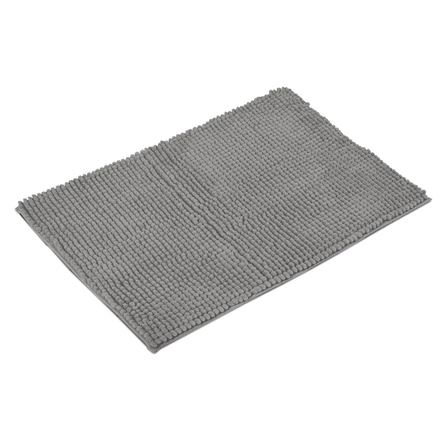Santosini Chenille-Badematte - ca. 50 x 80 cm, Schiefer
