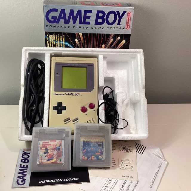 Original Nintendo GameBoy DMG-01 Tetris Mickey Mouse In Box Original Nintendo GameBoy DMG-01 Tetris Mickey Mouse In Box