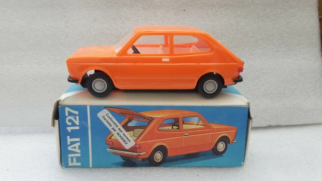 Fiat 127 Piko à Friction - Orange/Noir - Allemagne De L'Est - Années 70