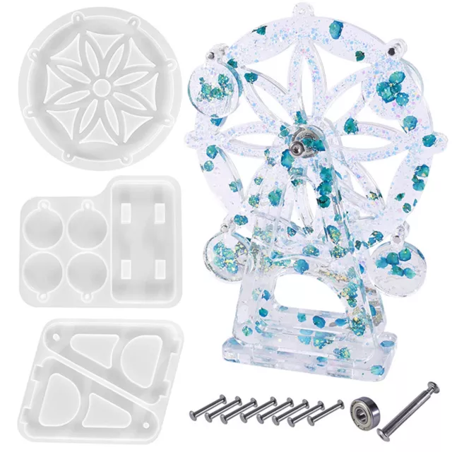 1 Set Epoxy Sky Wheel Mold Diy Tear-resistant Easily Separate Resin Epoxy Mold