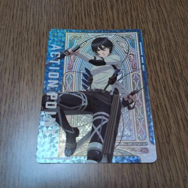 ATTACK ON TITAN Action Point Card Mikasa EUR 92,84 - PicClick IT