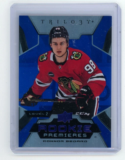 CONNOR BEDARD 202324 Upper Deck Trilogy Blue Level 2 RC /99 152