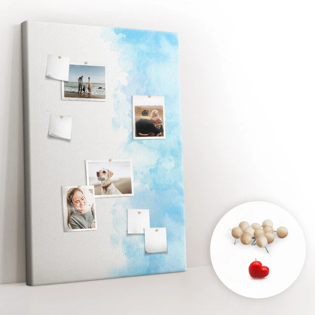 Bacheca Facile apprendimento Per imparare Scuola 80x120 Macchie di acquerello