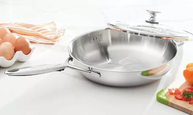 Princess House Stainless Steel HEALTHY COOK-SOLUTIONS Straining Sauté Set  5826