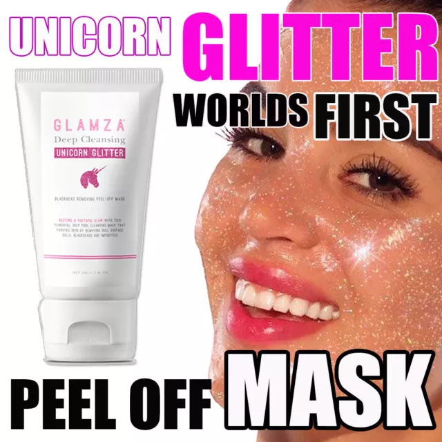 Peel Off Mask Face Blackhead Remover Facial Deep Cleansing Unicorn Glitter