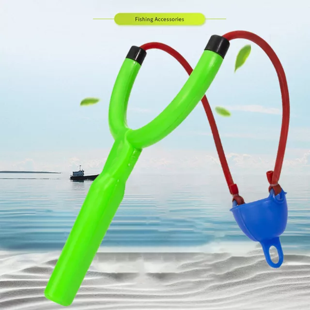 FISHING BAIT THROWER Shot Hunting Bait Rubber Elastic Catapult Outdoor  $12.60 - PicClick AU