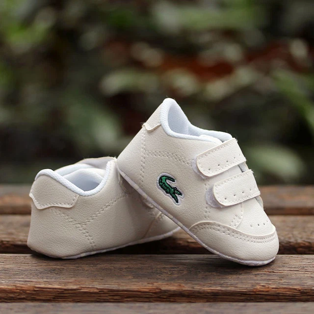 Newborn Baby Boy Girl White Sneakers Pram Shoes Infant Trainers Size 0-18 Months