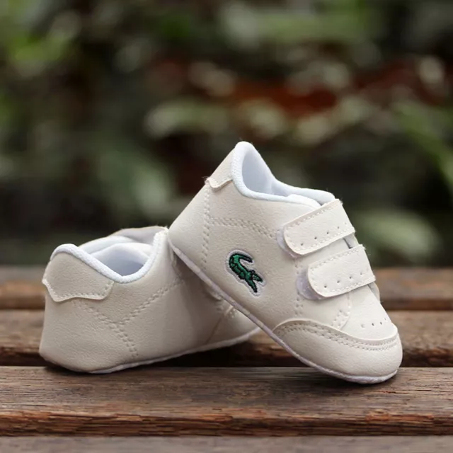 Sneakers bianche neonato bambino bambina scarpe da ginnastica Pram taglia 0-18 mesi