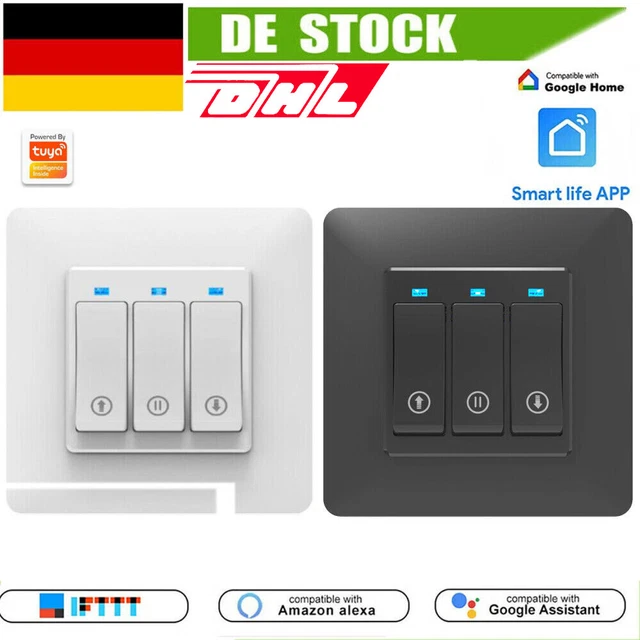 2x Tuya WiFi Rollladenschalter - Smart Steuerung Für Alexa & Google Home