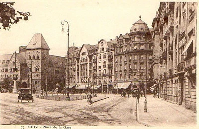 CPA 57 METZ   place de la gare