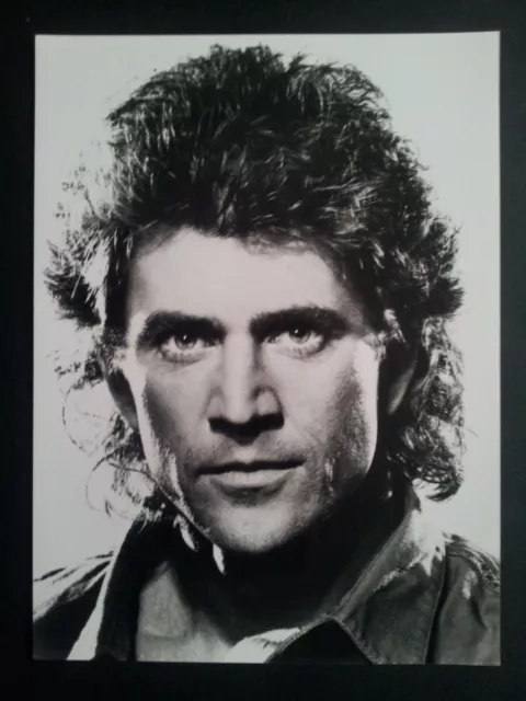 Mel Gibson  Photo Noir et Blanc  18X24  cm  Très Bon Etat