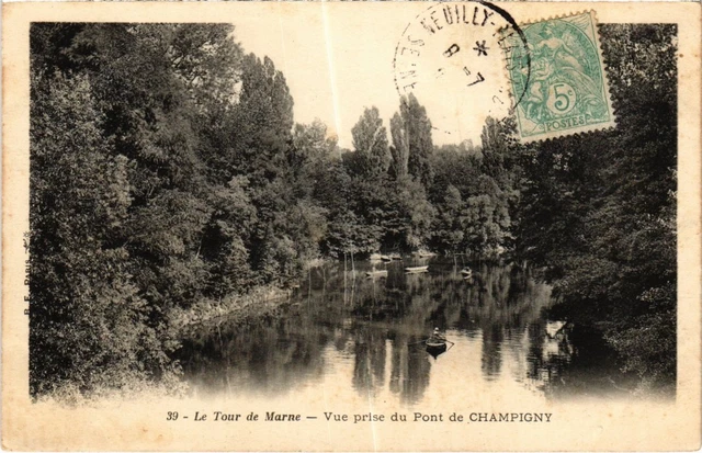 CPA CHAMPIGNY-sur-MARNE Vue prise du Pont (1352232)