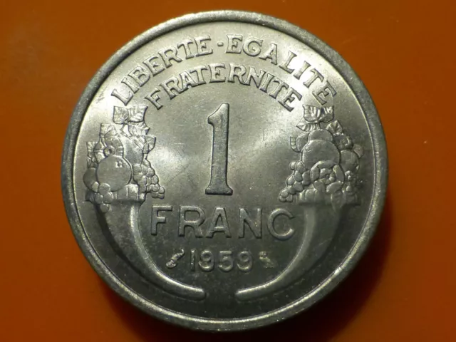 1 FRANC - MORLON (Alu) - 1959 - RECHERCHEE & RARE QUALITE SPL !