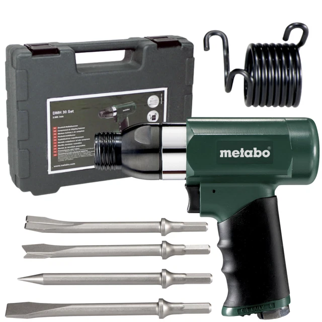 Metabo Druckluft-Meißelhammer Dmh 30 Set, Valise en Plastique - 604115500