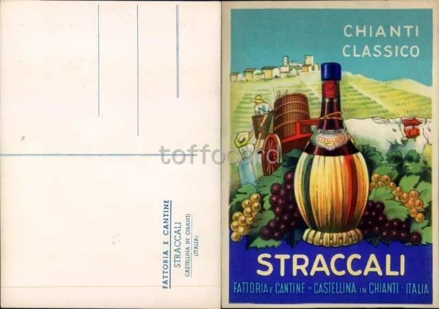 Pubblicita' Vino Chianti Straccali-Castellina In Chianti Siena-C10-137